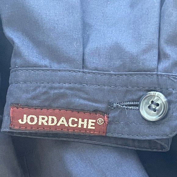 Jordache Navy Blue Full Zip Jacket Women's Large Lined Inner Made in Hong Kong - Picture 6 of 7